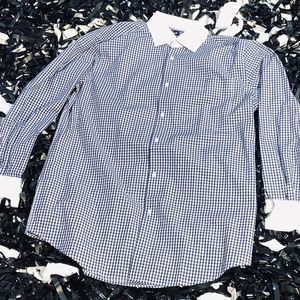 Fortino Landi Men's Frenchcuff Checks Dress Shirt